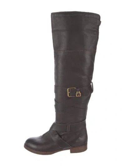 Pre-owned Chloé Leather Boots In Brown