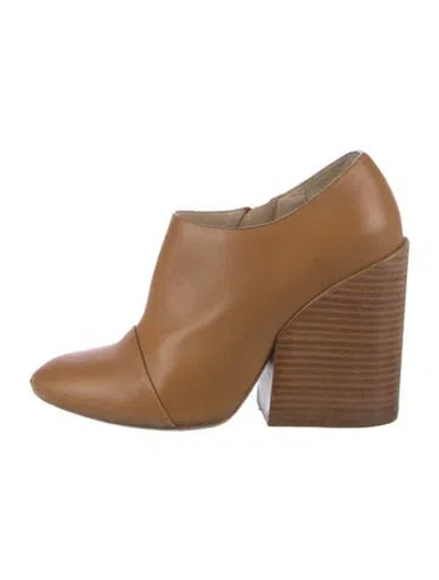 Pre-owned Chloé Leather Boots In Brown