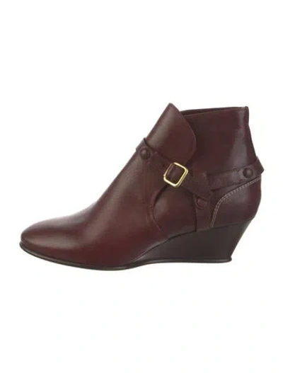Pre-owned Chloé Leather Boots In Brown