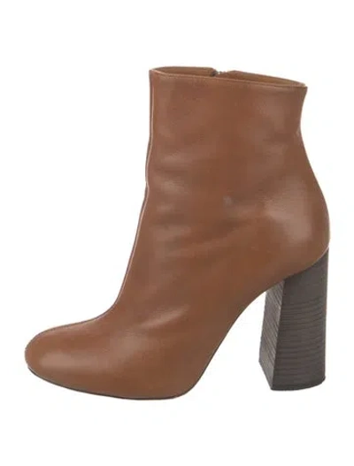 Pre-owned Chloé Leather Boots In Brown