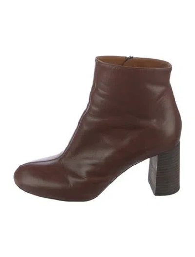 Pre-owned Chloé Leather Boots In Brown