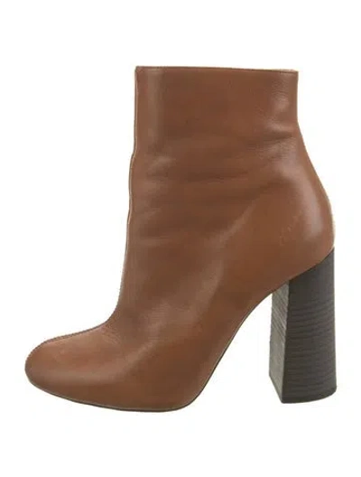 Pre-owned Chloé Leather Boots In Brown