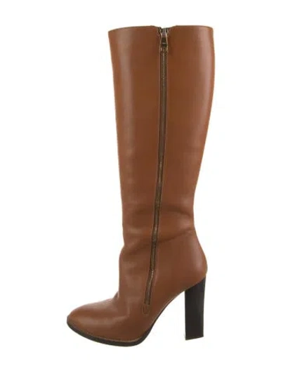 Pre-owned Chloé Leather Boots In Brown