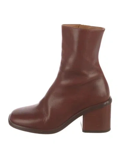 Pre-owned Chloé Leather Boots In Brown