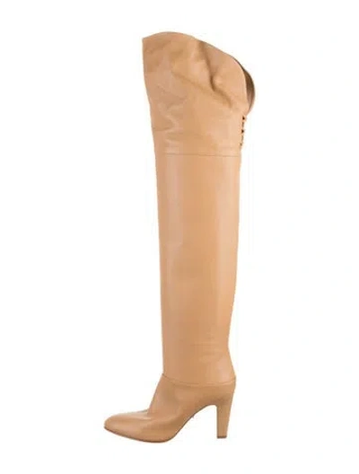 Pre-owned Chloé Leather Boots In Brown