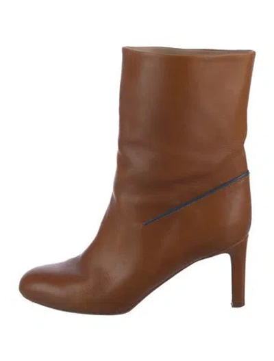 Pre-owned Chloé Leather Boots In Brown