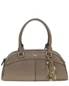 Chloé Bowling Calf Leather Shoulder Bag In Brown