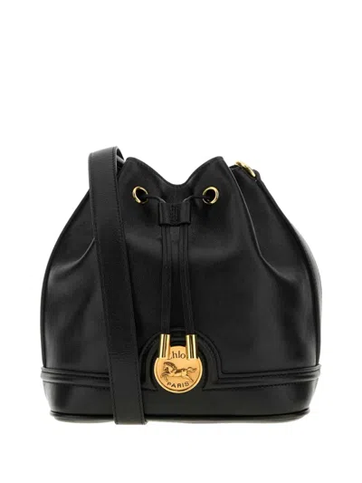 CHLOÉ LEATHER BUCKET BAG