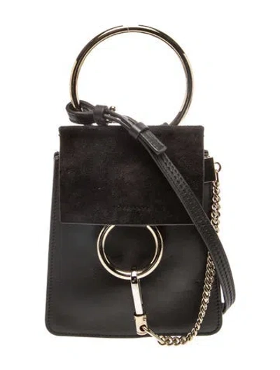 Pre-owned Chloé Leather Bucket Bag In Black