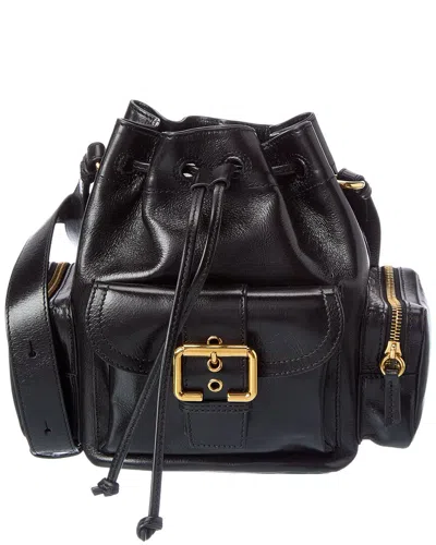 Chloé Leather Bucket Bag In Black