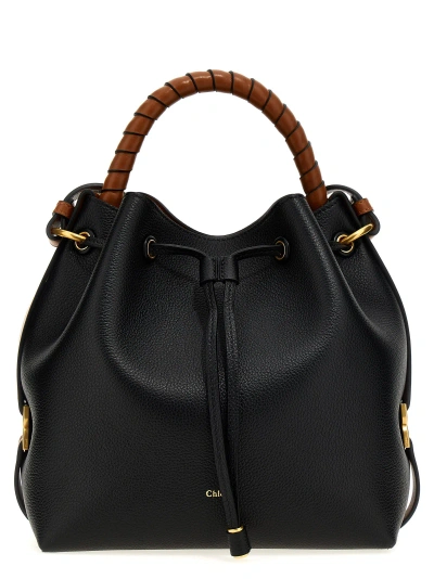 Chloé Marcie Bucket Bag In Black