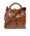 Chloé Leather Bucket Bag In Brown
