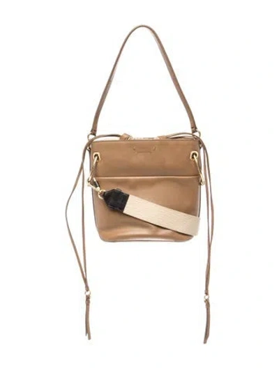 Pre-owned Chloé Leather Bucket Bag In Neutral
