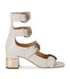 Chloé Womens Cream Alizè Multiple-strap Goatskin Sandals In Ivory