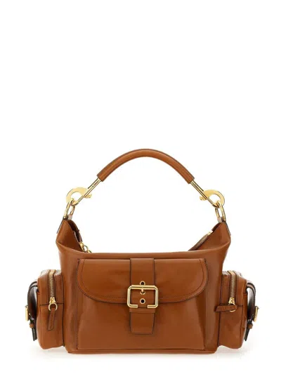 Chloé Leather Camera Bag In Brown