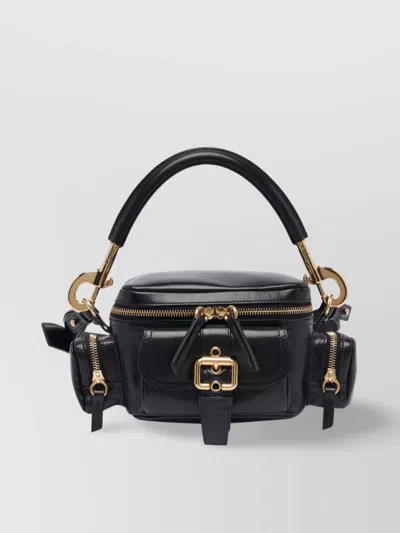 Chloé Leather Camera Bag Buckle Detail