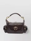 Chloé Leather Camera Bag Buckle Detail