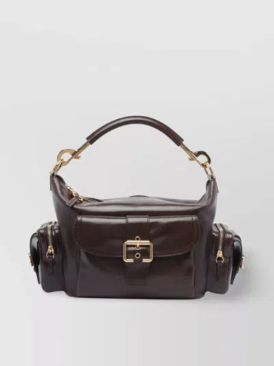 Chloé Leather Camera Bag Buckle Detail