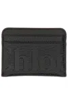 Chloé Leather Card Holder In Black