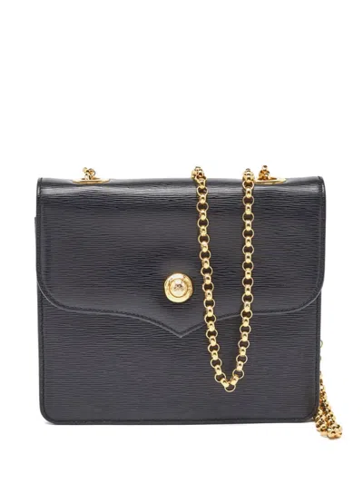 Pre-owned Chloé Leather Chain Bag In Black