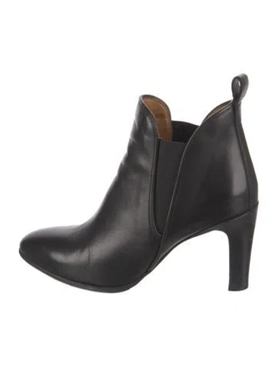 Pre-owned Chloé Leather Chelsea Boots In Black