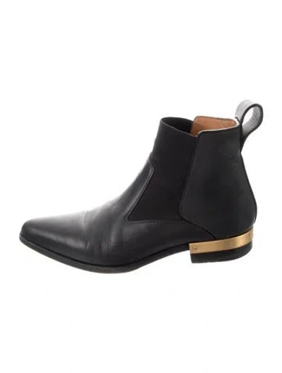 Pre-owned Chloé Leather Chelsea Boots In Black