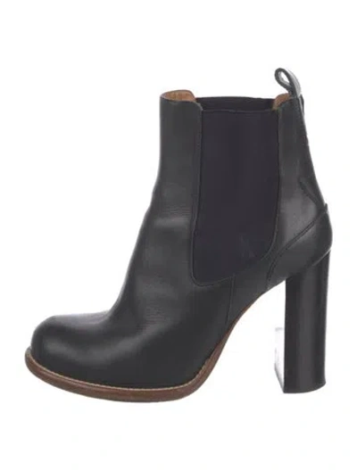 Pre-owned Chloé Leather Chelsea Boots In Blue