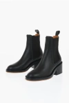 Chloé Marcie Leather Chelsea Ankle Booties