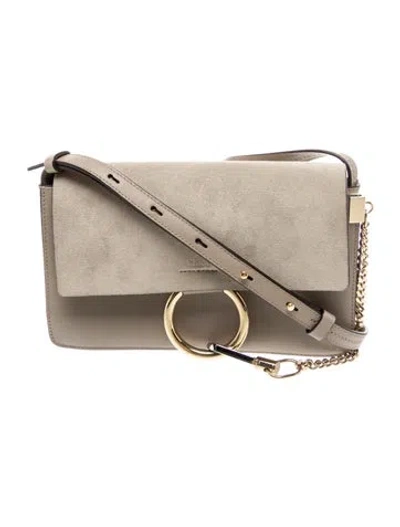 Pre-owned Chloé Leather Chloe Faye Small In Brown