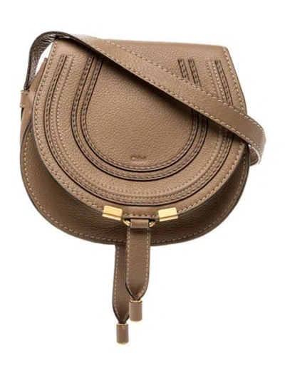 Pre-owned Chloé Leather Chloe Marcie Small In Brown