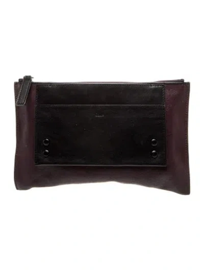 Pre-owned Chloé Leather Clutch In Brown