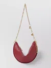 Chloé Halfmoon Leather Shoulder Bag In Red
