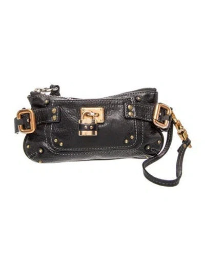 Pre-owned Chloé Leather Crossbody Bag In Black