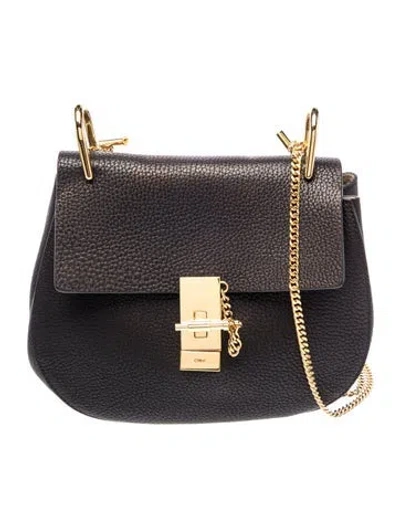 Pre-owned Chloé Leather Crossbody Bag In Black