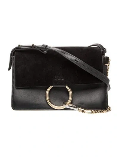 Pre-owned Chloé Leather Crossbody Bag In Black