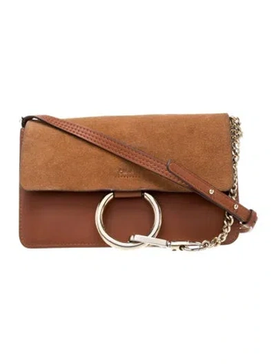 Pre-owned Chloé Leather Crossbody Bag In Brown