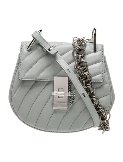 Pre-owned Chloé Leather Crossbody Bag In Gray