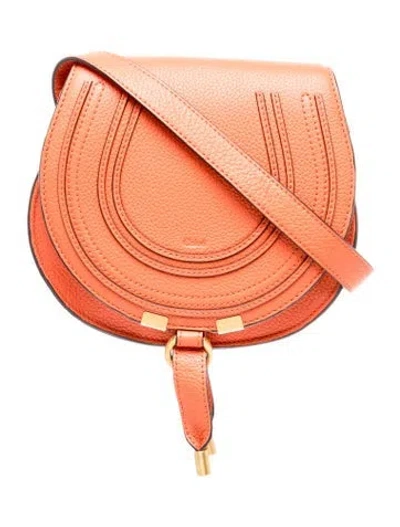 Pre-owned Chloé Leather Crossbody Bag In Orange