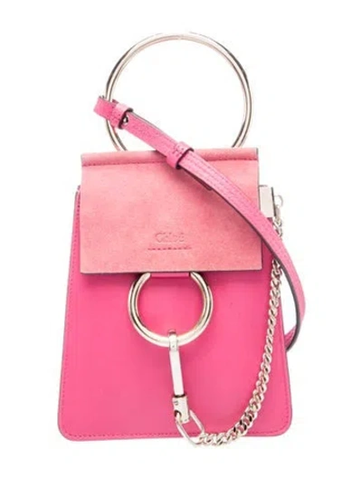 Pre-owned Chloé Leather Crossbody Bag In Pink