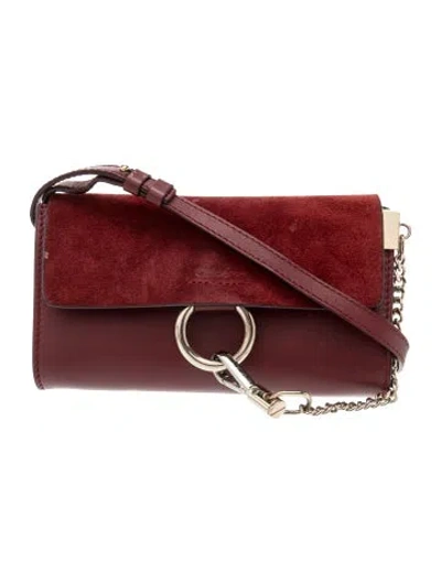 Pre-owned Chloé Leather Crossbody Bag In Red