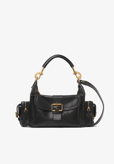 Chloé Leather Crossbody Camera Bag In Black