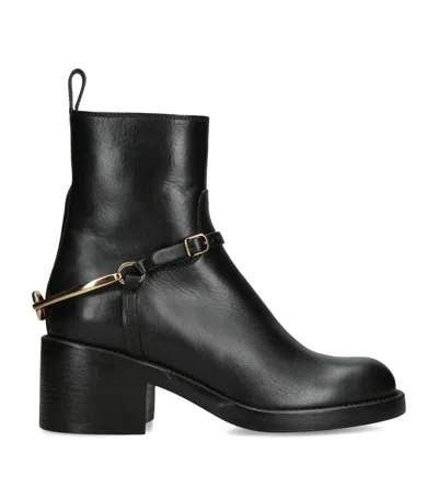 CHLOÉ LEATHER DAKOTA ANKLE BOOTS 70