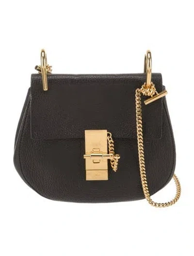 Pre-owned Chloé Leather Drew In Black