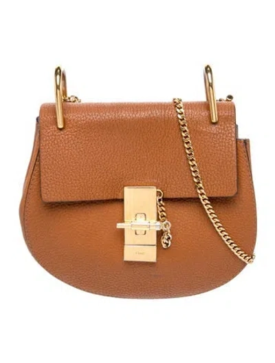 Pre-owned Chloé Leather Drew In Brown