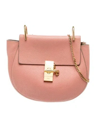 Pre-owned Chloé Leather Drew In Pink