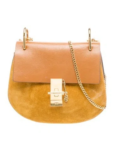 Pre-owned Chloé Leather Drew Small In Brown