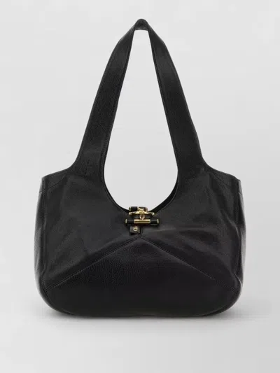 Chloé Leather East West Balloon Shoulder Bag In White