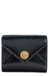 Chloé Leather Envelope Trifold Wallet In Black
