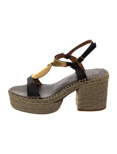 Pre-owned Chloé Leather Espadrilles In Multi