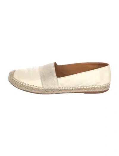 Pre-owned Chloé Leather Espadrilles In Neutral